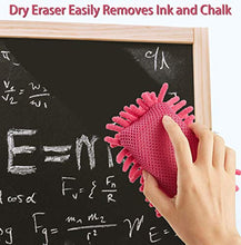 Load image into Gallery viewer, 4 PCS Dry Erase Eraser Washable Microfiber Shag Dry Erase Board Eraser Whiteboard Eraser for Dry Erase Markers, Chalk, School, Home and Office

