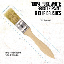 Load image into Gallery viewer, US Art Supply 20 Pack of Assorted Size Paint and Chip Paint Brushes for Paint, Stains, Varnishes, Glues, and Gesso
