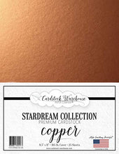 Load image into Gallery viewer, Copper Stardream Metallic Cardstock Paper - 8.5 X 11 Inch - 105 Lb. / 284 GSM Cover - 25 Sheets from Cardstock Warehouse
