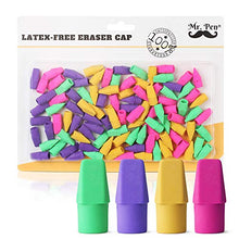 Load image into Gallery viewer, Mr. Pen Pencil Top Erasers, Cap Erasers, 120 Pack
