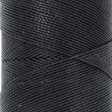 Load image into Gallery viewer, The Beadsmith Knot It Waxed Polyester Cord, 1mm Diameter, 144 Meter Spool (472 feet) (Black)
