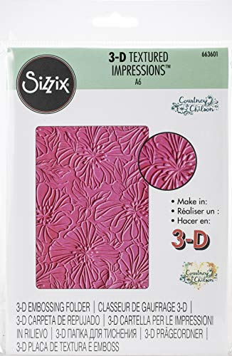 Sizzix 3-D Textured Impressions Embossing Folder, Multi Color
