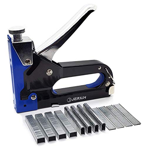 Heavy Duty Staple Gun with 600 Staples 3 in 1 - A Great Stapler Gun for Wood Crafts Upholstery Fabric & Carpet -Fixing Decorations On The Wall & Stapling Wire to The Fence