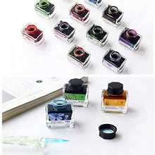Load image into Gallery viewer, ZZKOKO Calligraphy Ink Bottle, 12 Colors Dip Calligraphy Pen Inks Set, Drawing Writing Art Fountain Pen Non-Carbon Ink
