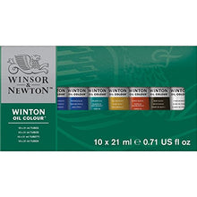 Load image into Gallery viewer, Winsor &amp; Newton Winton Oil Colour Paint Basic Set, Ten 21ml Tubes
