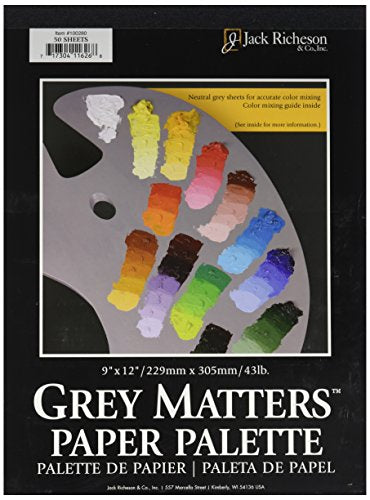 Jack Richeson Grey Matters Paper Palette (50 Sheets), 9
