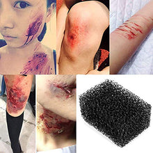 Load image into Gallery viewer, FANICEA Coagulated Blood Gel FX Makeup Kit 18g Professional Special Effects Cosplay Stage Wound Scar Fake Scab Blood with Black Stipple Sponge
