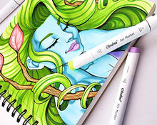 Load image into Gallery viewer, Marker Pads Art Sketchbook, Ohuhu 8.9&quot;×8.3&quot; Portable Square Size, 120 LB/200 GSM Drawing Papers, 60 Sheets/120 Pages, Spiral Bound Sketch Book, Specially Designed for Alcohol Markers
