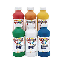 Load image into Gallery viewer, Colorations Simply Washable Tempera Paints, 8 fl oz, Set of 6 Colors, Non Toxic, Vibrant, Bold, Kids Paint, Craft, Hobby, Arts &amp; Crafts, Fun, Art Supplies, Assorted Set
