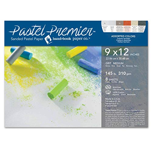 Speedball Premier Sanded Pastel Paper, 9 x 12, Assorted Colors