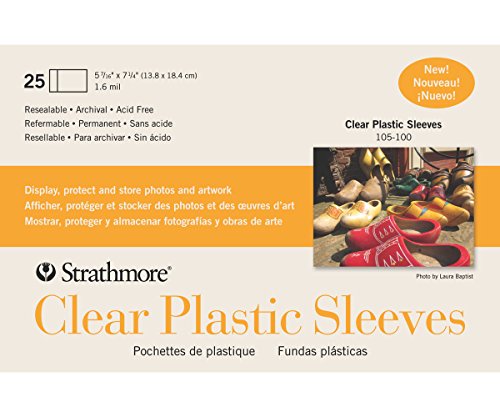 Strathmore Full Size, Clear Plastic Sleeves, 5.4375