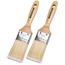 Load image into Gallery viewer, 2 Pack - 2&quot; Wide HIGHLINE Premium Bristle Paint Brushes
