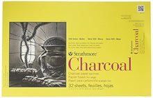 Load image into Gallery viewer, Strathmore 300 Series Charcoal Pad White, 11&quot;x17&quot; Glue Bound, 32 Sheets
