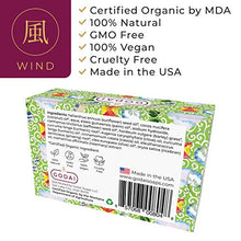Load image into Gallery viewer, Godai Wind Natural Soap Bar (Rice Bran &amp; Olive Oils, Clove, Turmeric &amp; Cassia Cinnamon Essential Oils, Barley Grass, and Ginseng), Certified Organic by MDA, 4 oz
