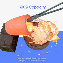 Load image into Gallery viewer, FASTTOBUY 6 KG Propane Melting Furnace Kit w Graphite Crucible and Tongs 1300°C /2372°F Casting Refining Smelting for Precious Metals Gold Silver Tin Aluminum 7-in-1 Melting Casting Tool
