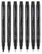 Load image into Gallery viewer, Prismacolor 1738862 Premier Illustration Markers, Assorted Tips, Black, 7-Count

