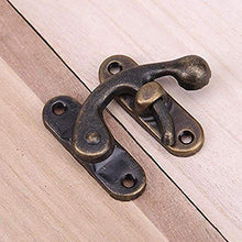 Load image into Gallery viewer, Cyful 5pcs Retro Vintage Style Swing Bag Clasp Closure Lock Latch for Furniture Wooden Box Jewelry Case Bronze Tone
