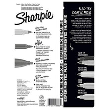 Load image into Gallery viewer, Sharpie Permanent Markers Variety Pack, Featuring Fine, Ultra Fine, and Chisel Point Markers, Black, 6 Count
