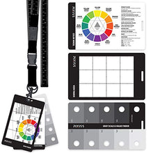 Load image into Gallery viewer, Grey Scale Value Finder, Color Wheel, Artists View Catcher Finder Viewfinder on Lanyard with Measuring Tape Tools for Artists Drawing
