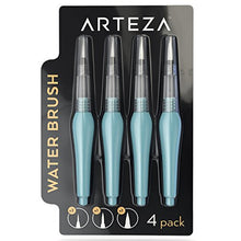 Load image into Gallery viewer, Arteza Water Brush Pen - Self-moistening - Portable - Watercolor - (Assorted Tips, Set of 4)
