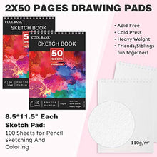 Load image into Gallery viewer, 160 Professional Colored Pencils with 2 x 50 Page Drawing Pad, Artist Pencils Set for Coloring Books, Premium Artist Soft Series Lead with Vibrant Colors for Sketching, Shading &amp; Coloring in Tin Box
