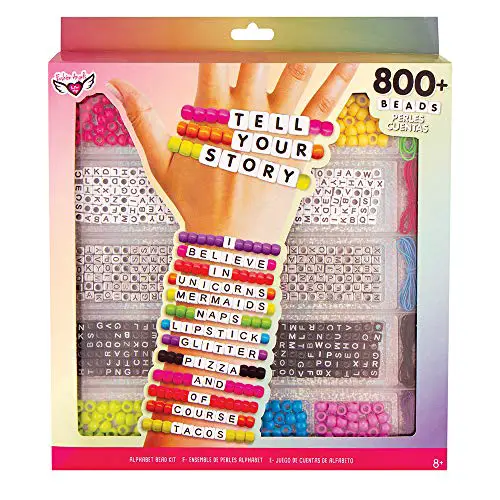 Fashion Angels DIY Tell Your Story Alphabet Bead Case (12355). 800+ Colorful Charms and Beads. Screen-Free Arts and Crafts and Jewelry Making. Great Gift or Reward. Inspiration Guide and Instructions