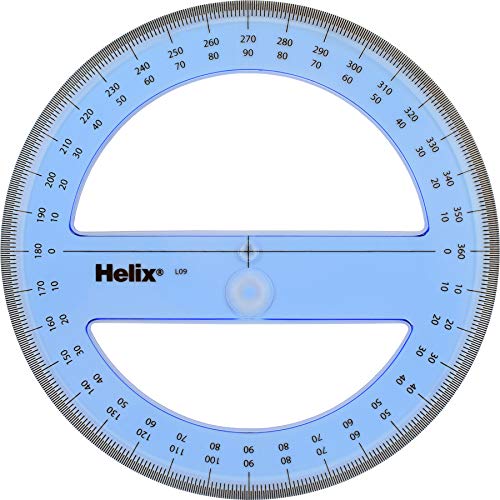 Helix Professional 360 Degree Protractor, 6 inch / 15cm (12091)
