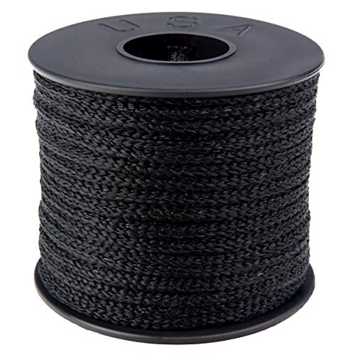 Atwood Rope MFG 3/16 inch 23 Yards / 70 feet Black Round Sewing Elastic | Elastic Cord for Sewing | Braided Elastic | Elastic for Masks | Tela para Mascarillas (3/16)