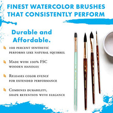 Load image into Gallery viewer, Princeton Artist Brush, Neptune Series 4750, 4-Piece Synthetic Squirrel Watercolor Paint Brush Set, Includes Aquarelle, Mottler, Quill &amp; Round Brushes
