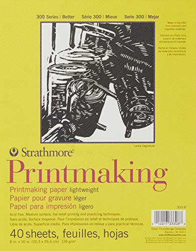 Strathmore Paper Pad 300 Series Lightweight Printmaking, 8