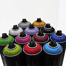 Load image into Gallery viewer, Montana BLACK 400ml Popular Colors Set of 12 Graffiti Street Art Mural Spray Paint
