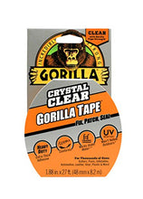 Load image into Gallery viewer, Gorilla Crystal Clear Duct Tape, 1.88” x 9 yd, Clear, (Pack of 1) - 6027002
