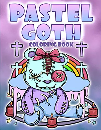 Pastel Goth Coloring Book: Diabolical Satanic Cute And Dark Gothic Kawaii Coloring Pages