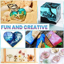 Load image into Gallery viewer, Catcrafter Crystal Clear Epoxy Resin Kit Mica Powder Casting Craft supplies &amp; materials DIY Set with Measuring Cup Molds and Pigments Glitter Paint Stir Sticks for Beginners Accessories Jewelry Making
