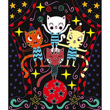 Load image into Gallery viewer, Janod Crafts – No Glue No Mess Scratch Art Cats – Creative, Imaginative, Inventive, and Developmental Play -- STEAM Approach to Learning – Ages 5-8+, Model Number: J07894
