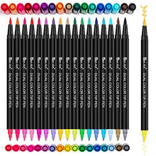 Load image into Gallery viewer, Aen Art Dual Brush Markers Pen, 36 Double Tip Coloring Marker, Thin Tip Brush Pens for Beginners Hand Lettering, Journaling, Note Taking and Coloring Book (18 Count)

