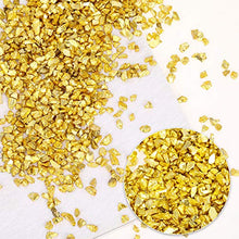 Load image into Gallery viewer, Crushed Glass 300 g Irregular Glass Chips Irregular Tumbled Glass Beads for Epoxy Resin Mold, Nail Art Decoration, Craft, Phone Case Making, Scrapbooking, Jewelry Making (Gold, Silver, Rose Gold)
