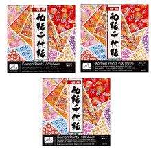 Load image into Gallery viewer, Komon Washi Chiyogami 10 Print X 10sheet ×3 Set - 6 in (15 cm) 300sheets
