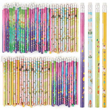Load image into Gallery viewer, 200 Count Pencils With Eraser Tops Colorful Pencils Assorted Designs Perfect For Teachers Children Classrooms and Party Gifts Supplies (200)
