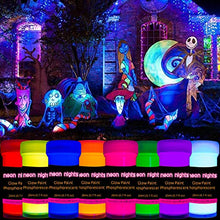 Load image into Gallery viewer, Premium Glow in the Dark Acrylic Paint Set by neon nights – Set of 8 Professional Grade Neon Craft Paints – Long-Lasting Self-Luminous Paint Handcrafted in Germany – 8 x 20 ml / 0.7 fl oz 
