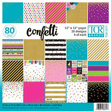 Load image into Gallery viewer, Teacher Created Resources Confetti Scrapbook Project Paper Pad 12&quot; x 12&quot; (TCR5577)
