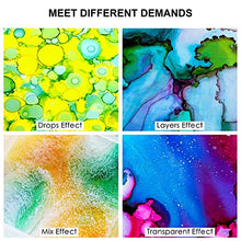 Load image into Gallery viewer, Alcohol Ink Set Resin Dye-24 Bottles Vibrant Colors Alcohol Ink for Resin, Concentrated Fast-Drying Alcohol-Based Ink Resin Pigment for Resin,Petri,Ceramic,Yupo,Fluid Art Painting,Tumbler (0.35oz×24)
