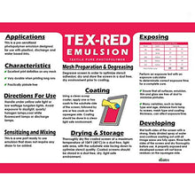 Load image into Gallery viewer, Ecotex TEX-Red Textile Pure Photopolymer Screen Printing Emulsion Quart - 32 oz.
