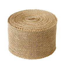 Load image into Gallery viewer, LaRibbons 3&quot; Wide Burlap Fabric Craft Ribbon 10 Yards, 01 Tan

