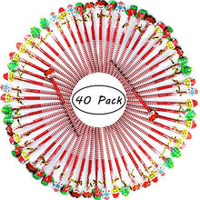 Load image into Gallery viewer, Etmact 40 Pack Assorted Colorful Holiday Christmas Pencil With Eraser Novelty Dot &amp; Stripe Giant Eraser Topper Kids Pencils Kids Pencils Pencils For Kids Pencil Pack Pencils Bulk Giant Pencil
