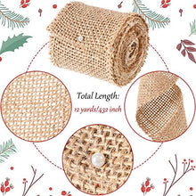 Load image into Gallery viewer, 6 Rolls Burlap Craft Ribbon Colored Natural Ribbon Burlap Ribbon for Christmas DIY Handmade Crafts Gift Wrapping Party Decorations, 12 Yards Total
