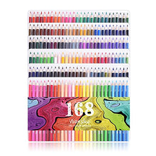 Load image into Gallery viewer, 168 Colored Pencils - 168 Count Including 12 Metallic 8 Fluorescence Vibrant Colors No Duplicates Art Drawing Colored Pencils Set for Adult Coloring Books, Sketching, Painting

