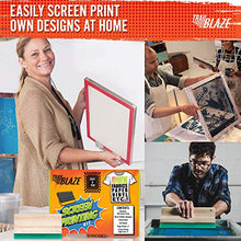Load image into Gallery viewer, Professional Grade Silk Screen Printing Kit - Perfect for DIY T-Shirt Photo Emulsion Paper Fabric Printing | Screen Print Starter Kit Great Gift for all Levels

