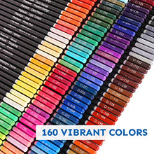 Load image into Gallery viewer, 160 Color Artist Colored Pencils Set for Coloring Books,Soft Core, Professional Numbered Art Drawing Pencils for Sketching Shading Blending Crafting,Strong Travel Case for Adults Artists,Art Supplies
