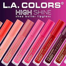 Load image into Gallery viewer, L.A. COLORS High Shine Shea Butter Lip Gloss, Clear, 0.14 Ounce
